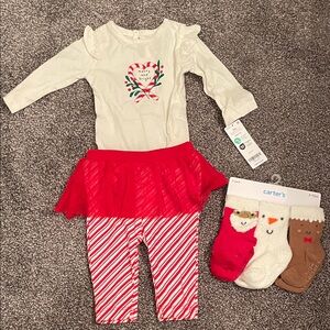 Carter's Christmas Baby Outfit Bundle